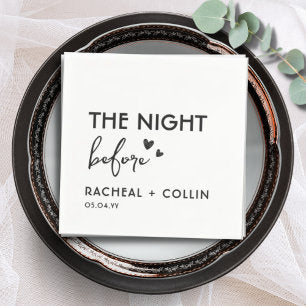 Basic Minimalist Simple Modern Rehearsal Dinner Napkins