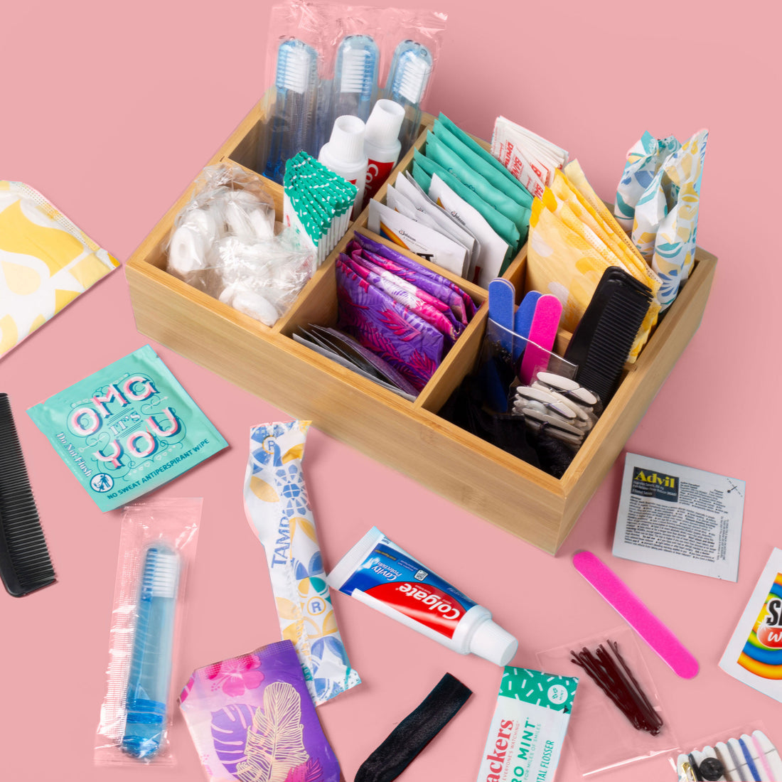 Wedding Bathroom Amenities Basket | Wedding Restroom Toiletry Kit