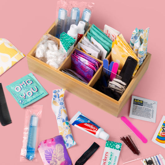 Wedding Bathroom Amenities Basket | Wedding Restroom Toiletry Kit