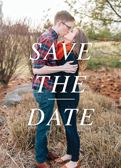 Beautiful And Bold Wedding Invitation