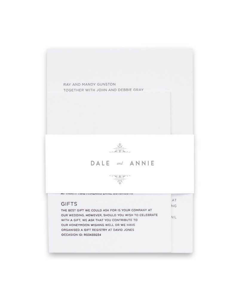 Beverly Hills Hotel Invitation Belly Band by Amy C.
