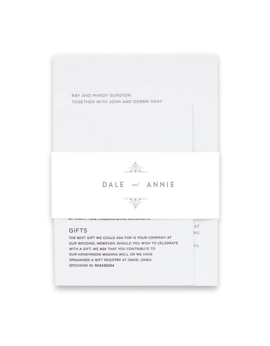 Beverly Hills Hotel Invitation Belly Band by Amy C.