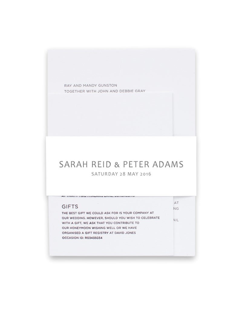 Australian Native Colour In Invitation Belly Band by Tameka W.