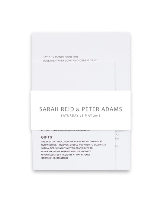 Australian Native Colour In Invitation Belly Band by Tameka W.