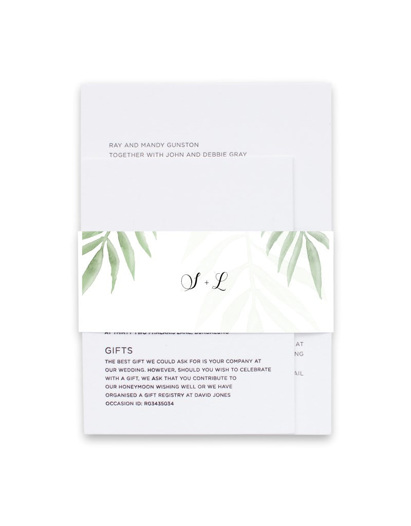 Forest Walk Invitation Belly Band by Amber B.