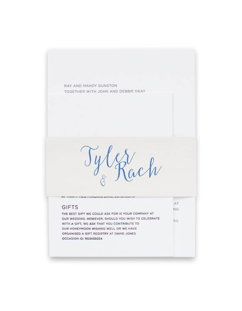 Beach Invitation Belly Band by Amelia S.