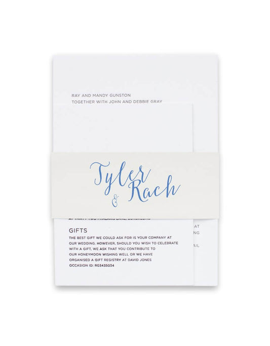 Beach Invitation Belly Band by Amelia S.