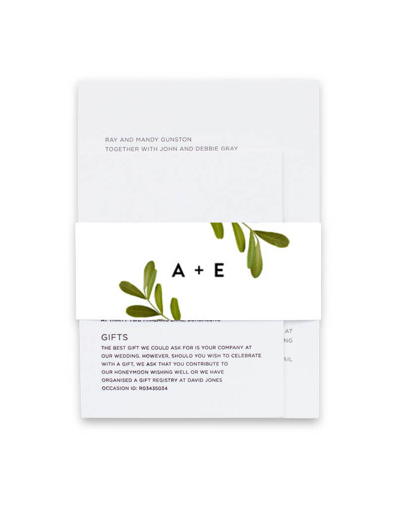 Leif Invitation Belly Band by Anna D.