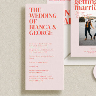 Belmont Wedding Ceremony Program