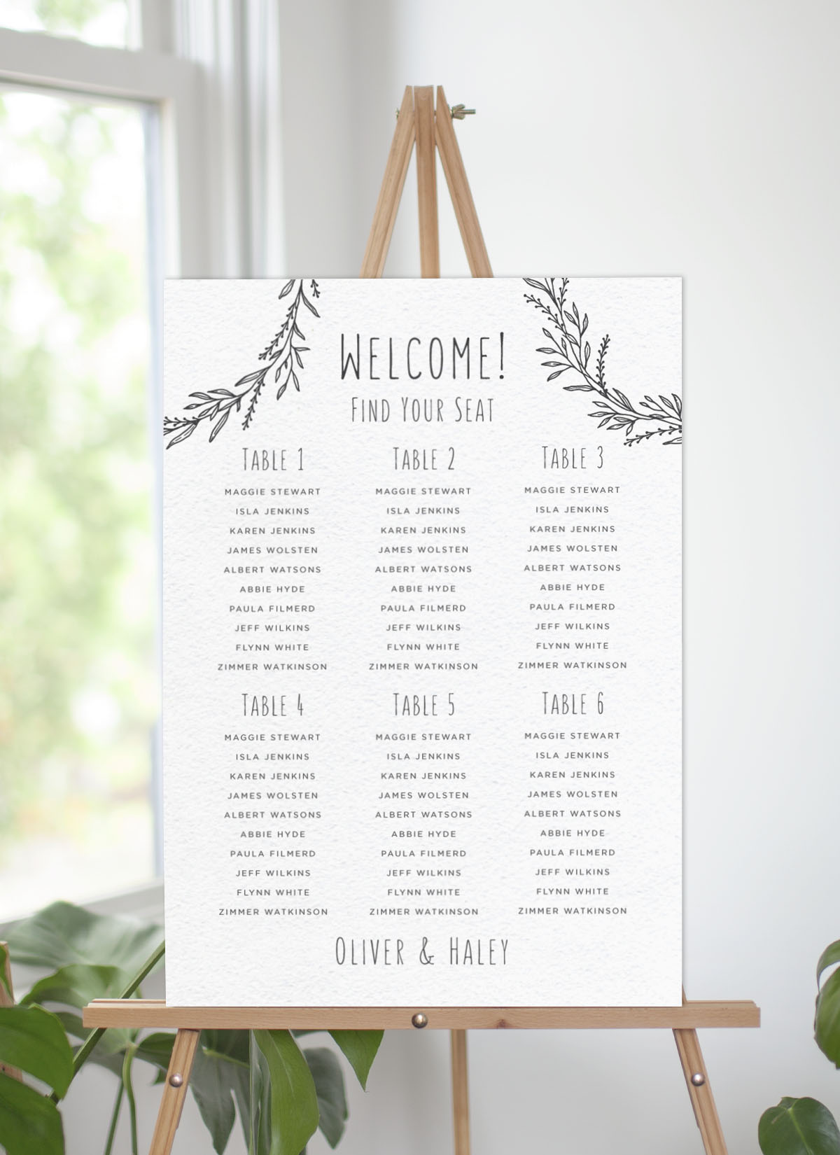 Blank Space Seating Chart by Abigail P.