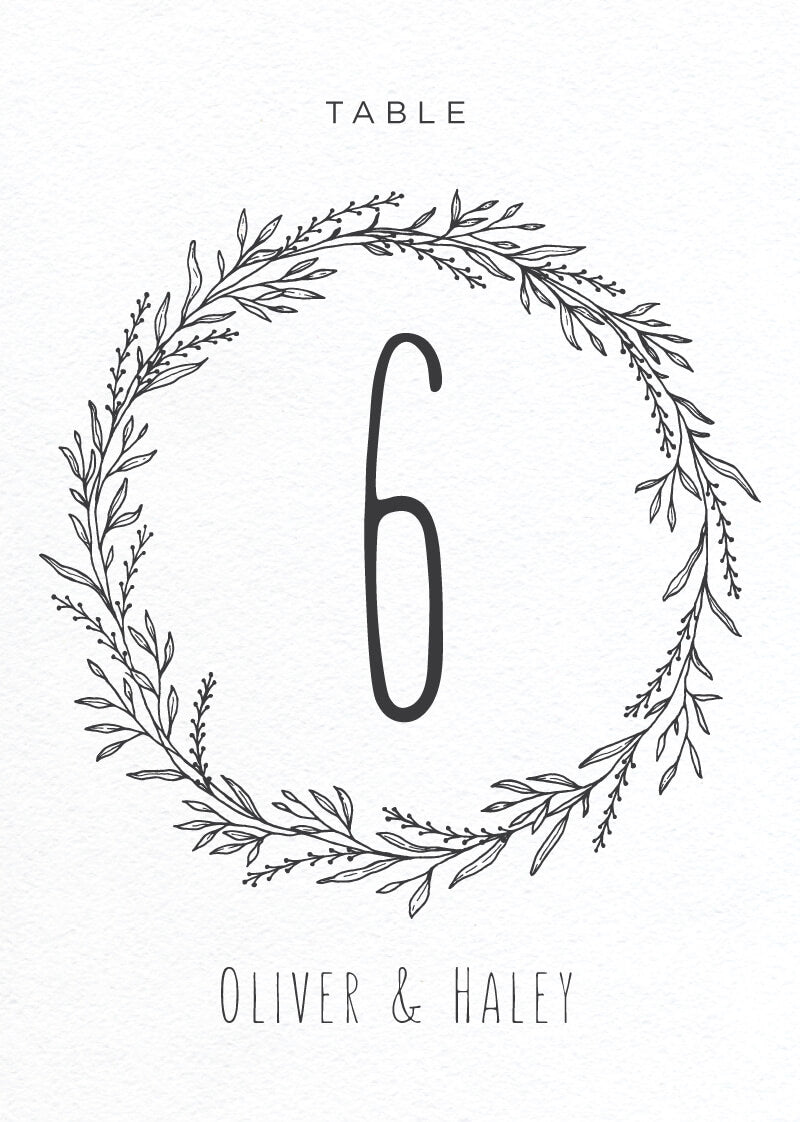 Blank SpaceTable Number by Abigail P.