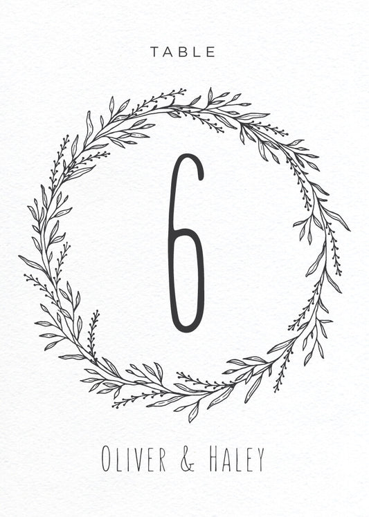 Blank SpaceTable Number by Abigail P.