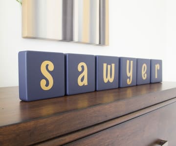 Wooden Block Letters