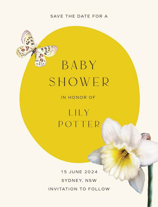 Bloom And Grow Save The Date Cards by Putri N.
