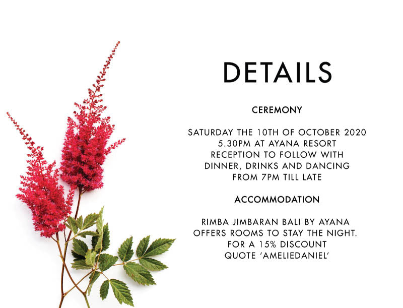 Blooming Red Information Card by Novi A.
