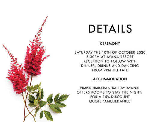 Blooming Red Information Card by Novi A.