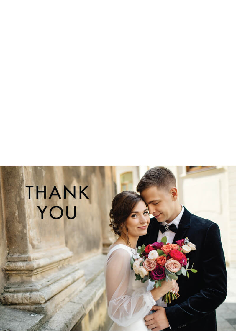 Blooming Red Thank You Card by Novi A.