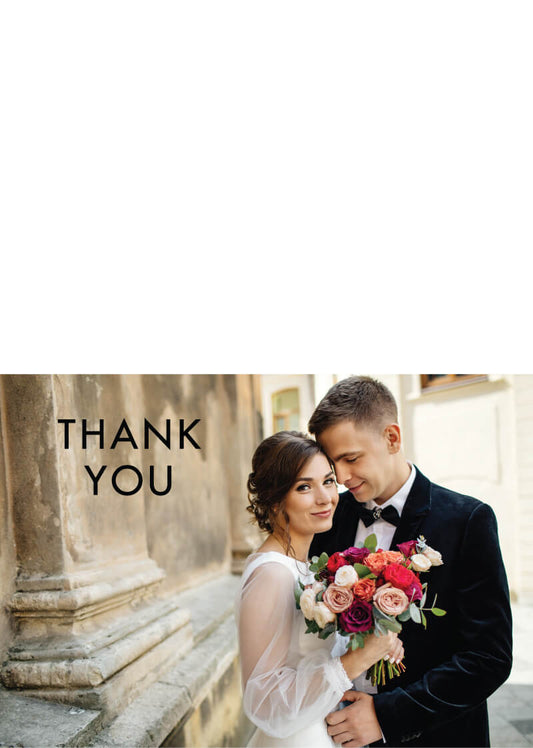 Blooming Red Thank You Card by Novi A.