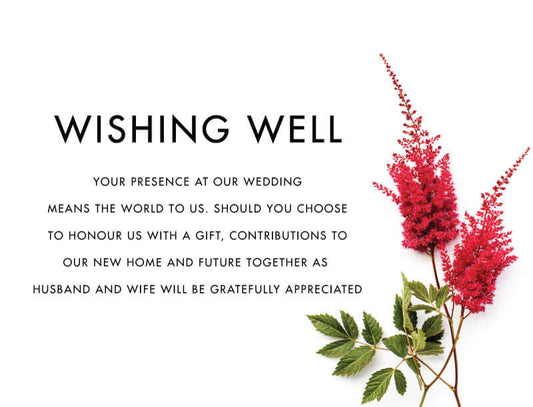 Blooming Red Wishing Well by Novi A.