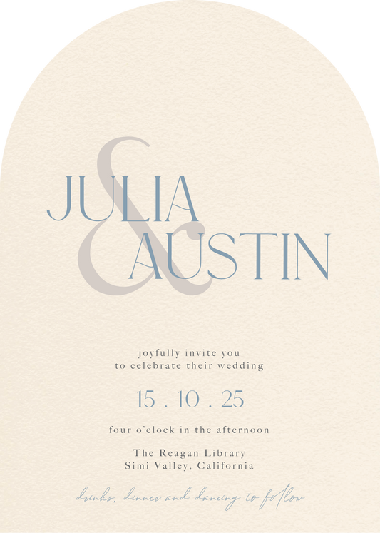 Blue Blossom Wedding Invitations by Erningdyah R.