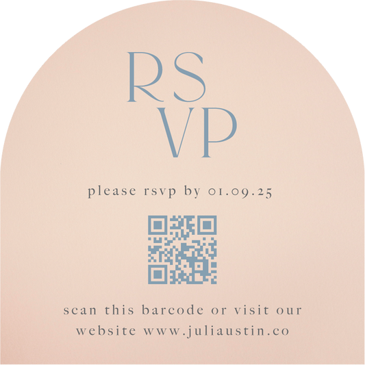 Blue Blossom RSVP Cards by Erningdyah R.