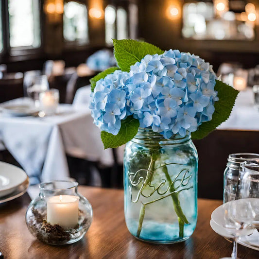 Blue Hydrangea Flowers 30 Bloom Weekly Subscription