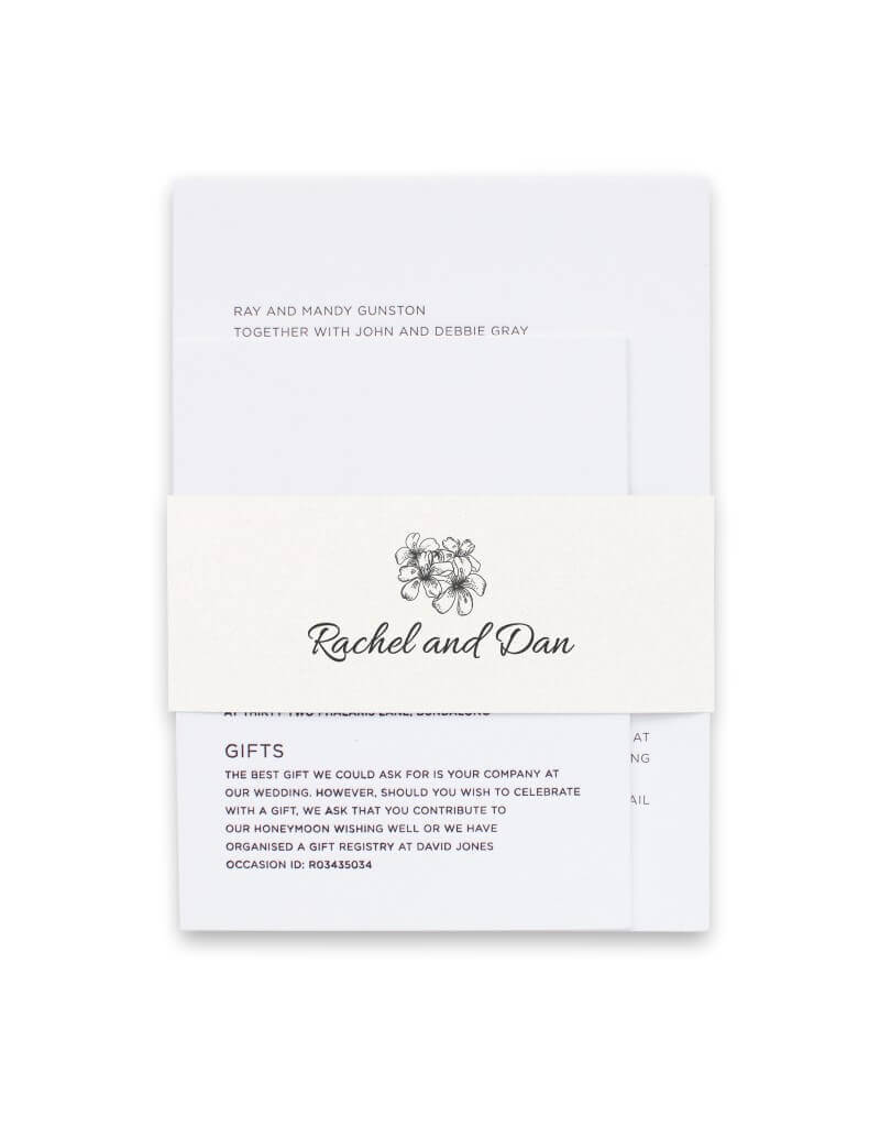 Bluemchen Invitation Belly Band by Stefan A.