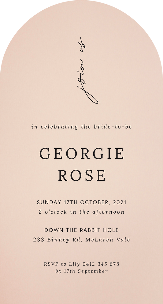 Blush BrideBridal Shower Invitation by Courtney I.