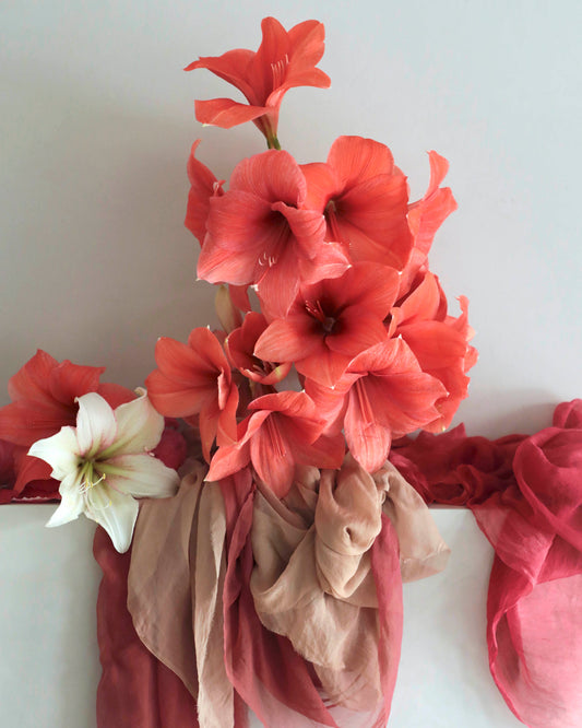 Styling Silks / Plant Dyed Sunset Collection