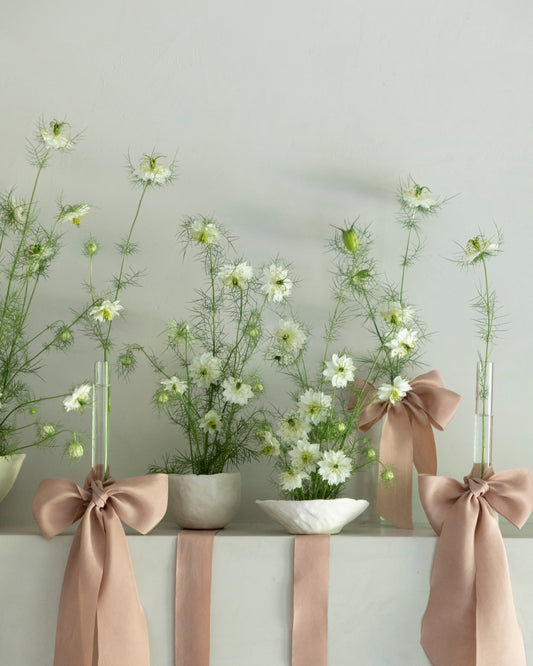 Ribbon Set / Blushing Rose Silk Ribbons