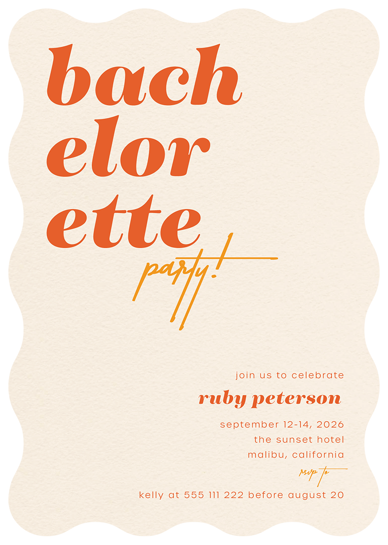 Bold BrideBridal Shower Invitation by Putri N.