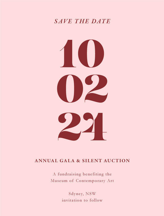 Bold Luxe Save The Date Cards by Putri N.