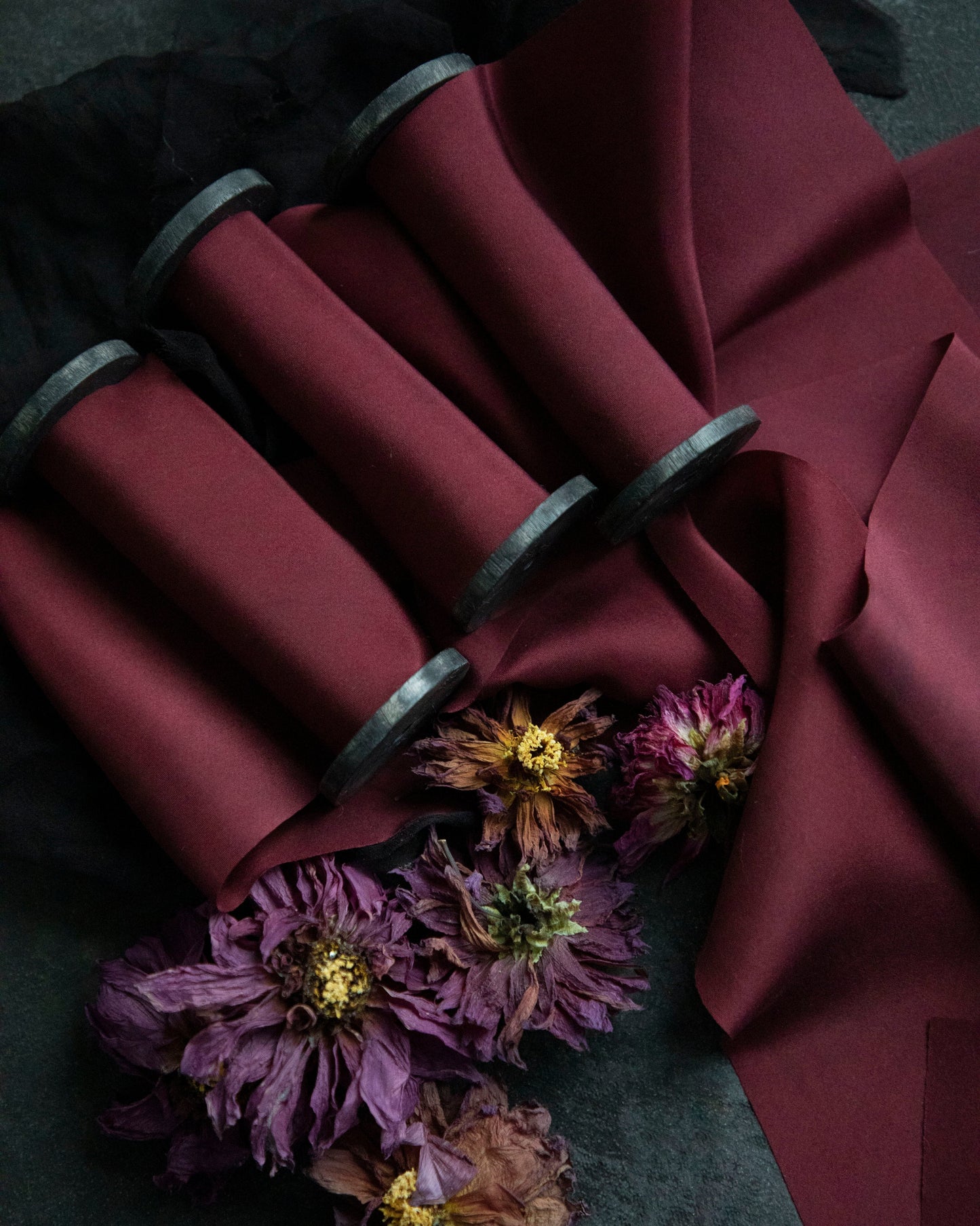 Bordeaux Silk Ribbon