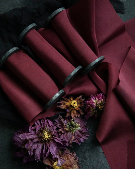 Bordeaux Silk Ribbon
