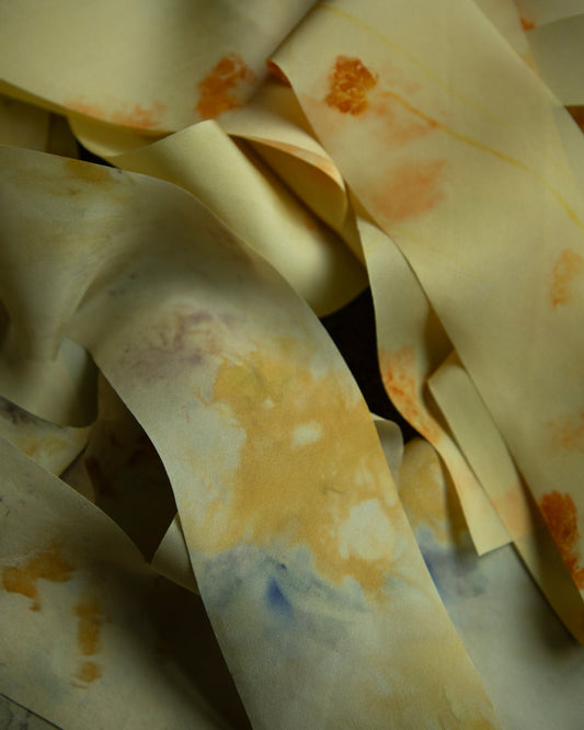 Limited Edition | Original Eco-Print Silk Ribbon Sampler No. 118 + 119
