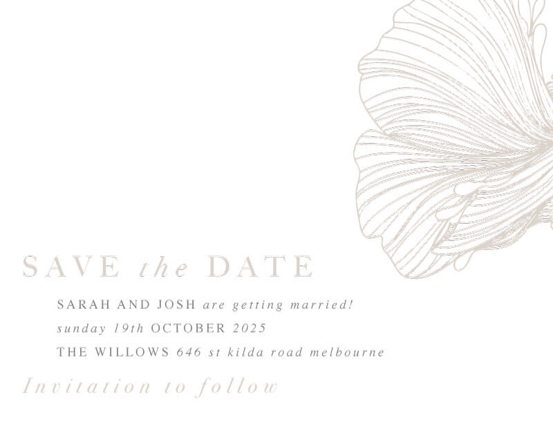Botanic Press Save The Date Cards by Shab M.