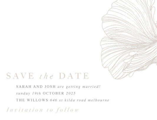 Botanic Press Save The Date Cards by Shab M.