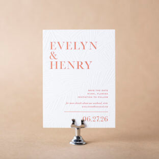 Bourne V.2 save the date Wedding Invitation Suite