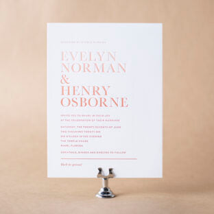 Bourne V.2 Wedding Invitation Suite