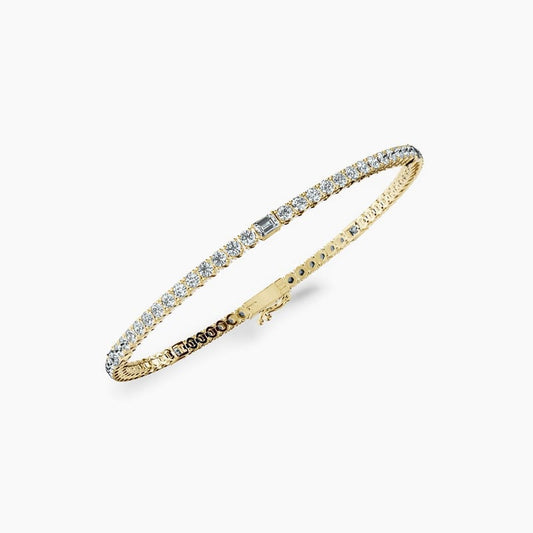 5 Station Emerald Tennis Bracelet