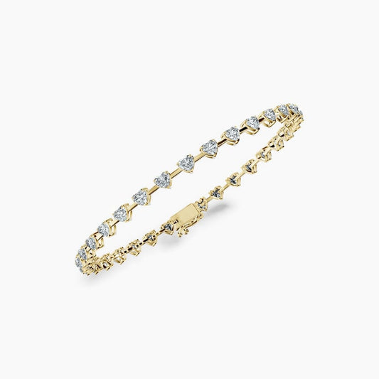 Heart Link Tennis Bracelet