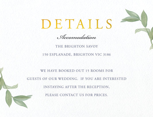 Branch Information Card by Kaydi B.