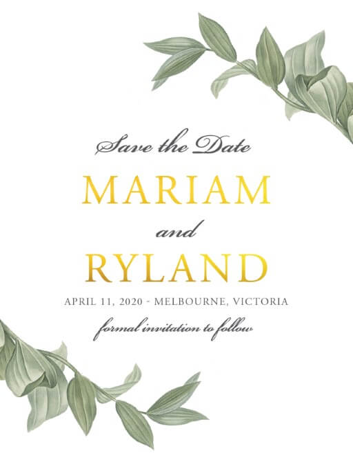 Branch Save The Date Cards by Kaydi B.