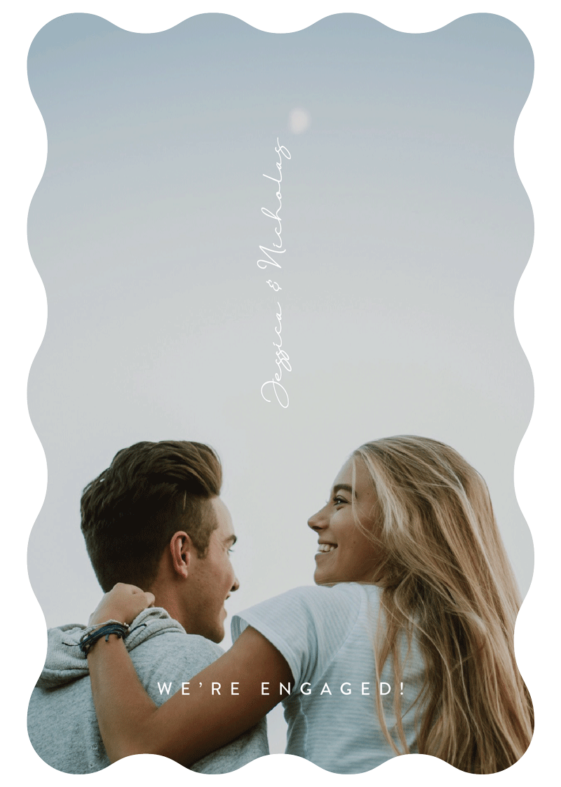 Byron Engagement Invitations by Shab M.
