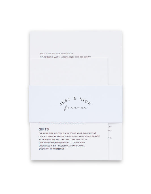 Byron Invitation Belly Band by Shab M.