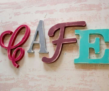 Distressed Wood Letters
