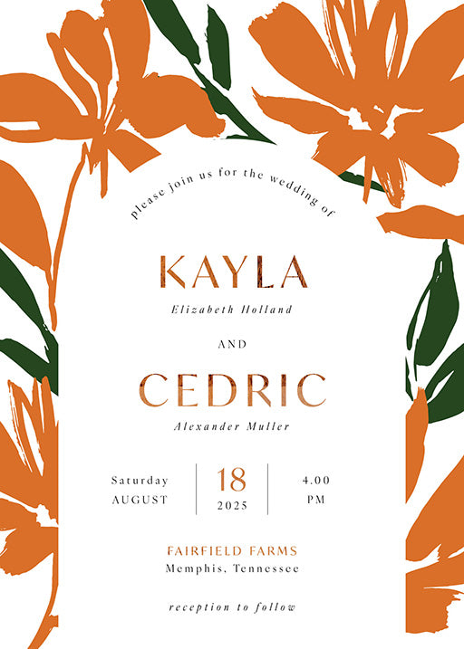 Calendula Wedding Invitations by Putri N.