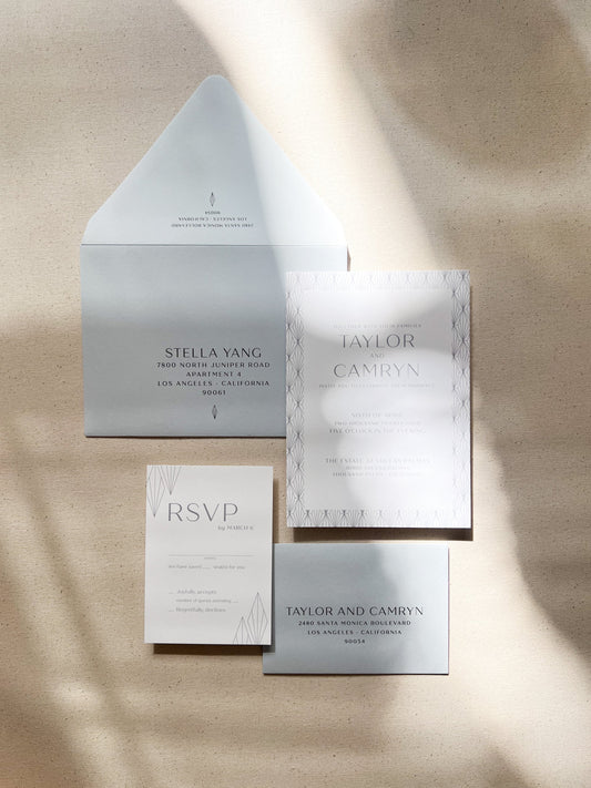 Art Deco Invitation Package