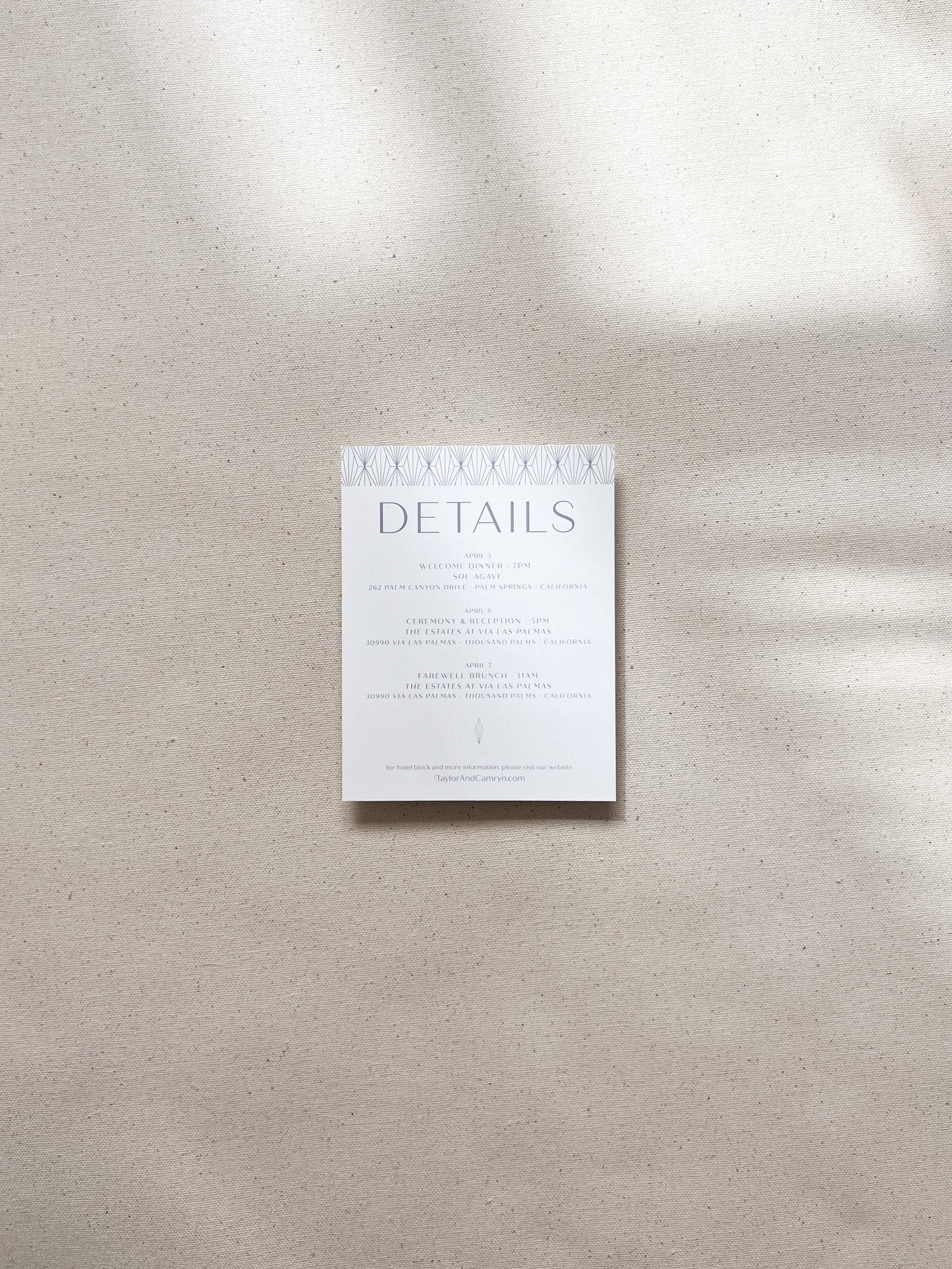 Art Deco Details Card