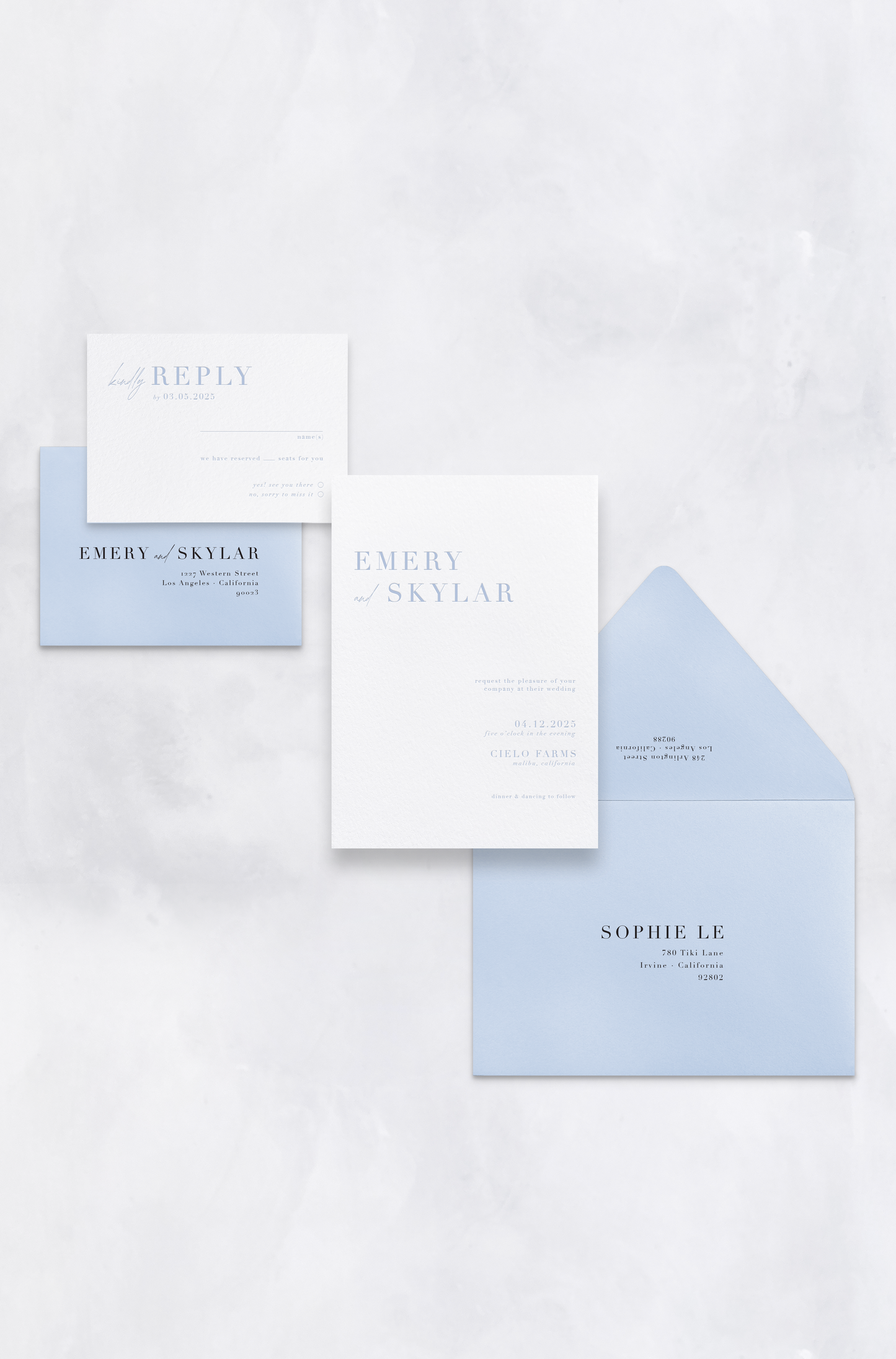 Modern Minimalist Invitation Package